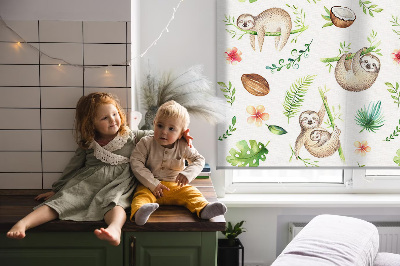 Store intérieur Les paresseux et les plantes
