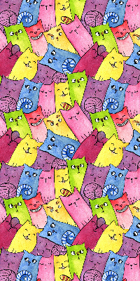 Store intérieur Chats colorés