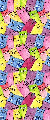 Store intérieur Chats colorés