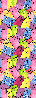 Store intérieur Chats colorés