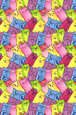 Store intérieur Chats colorés