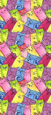 Store intérieur Chats colorés