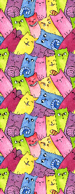 Store intérieur Chats colorés