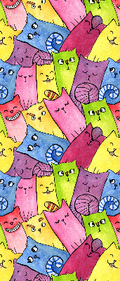 Store intérieur Chats colorés