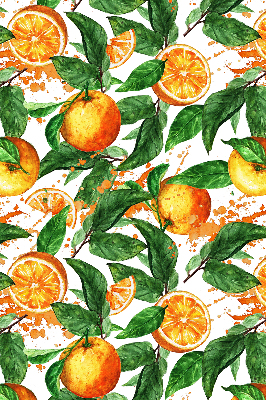 Store enrouleur Oranges et feuilles