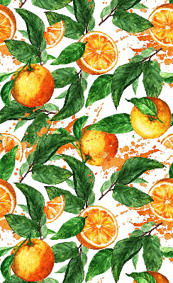 Store enrouleur Oranges et feuilles