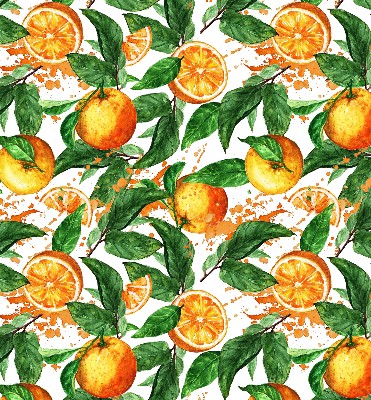 Store enrouleur Oranges et feuilles