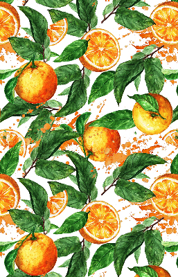 Store enrouleur Oranges et feuilles
