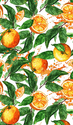 Store enrouleur Oranges et feuilles
