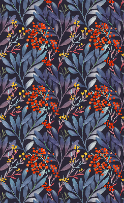 Store enrouleur Feuilles sombres et sorbier