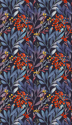 Store enrouleur Feuilles sombres et sorbier