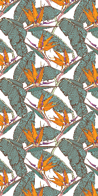 Store enrouleur Fleurs et feuilles