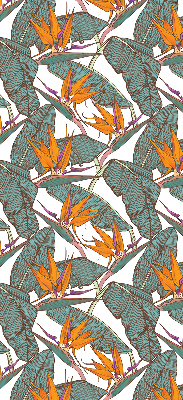 Store enrouleur Fleurs et feuilles