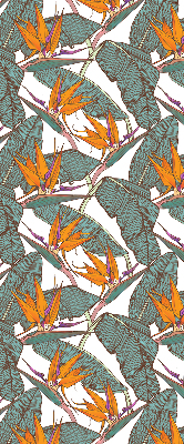 Store enrouleur Fleurs et feuilles