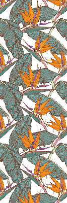 Store enrouleur Fleurs et feuilles