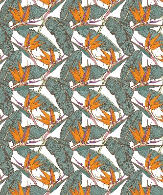 Store enrouleur Fleurs et feuilles