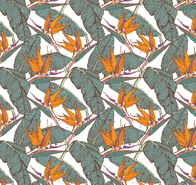 Store enrouleur Fleurs et feuilles