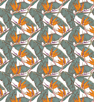 Store enrouleur Fleurs et feuilles