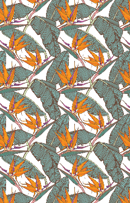 Store enrouleur Fleurs et feuilles