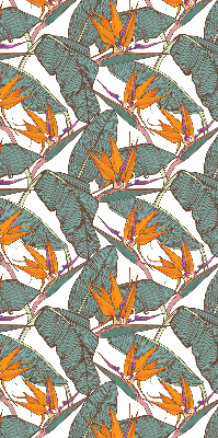 Store enrouleur Fleurs et feuilles