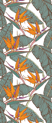 Store enrouleur Fleurs et feuilles