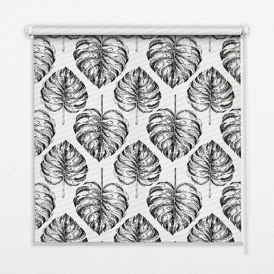 Store enrouleur Feuilles grises