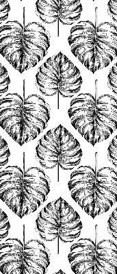 Store enrouleur Feuilles grises