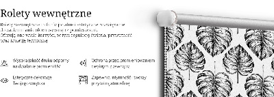 Store enrouleur Feuilles grises