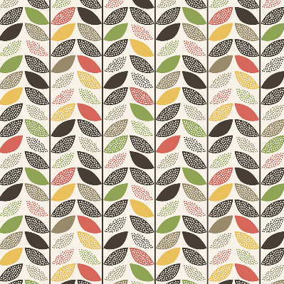 Store enrouleur Feuilles colorées