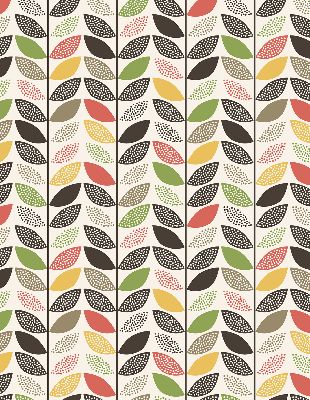 Store enrouleur Feuilles colorées