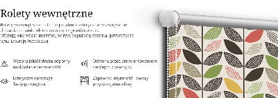 Store enrouleur Feuilles colorées