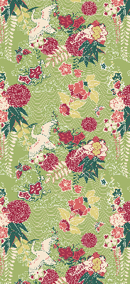 Store enrouleur Héron et plantes