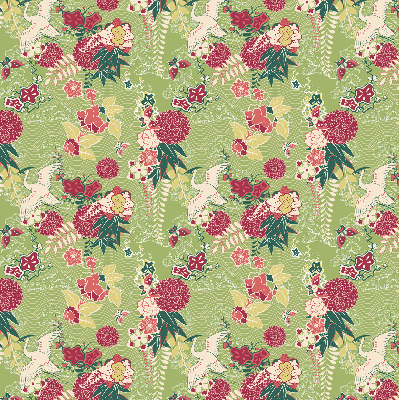 Store enrouleur Héron et plantes