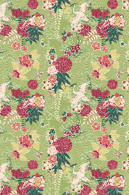 Store enrouleur Héron et plantes