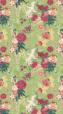 Store enrouleur Héron et plantes