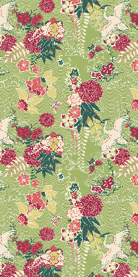 Store enrouleur Héron et plantes