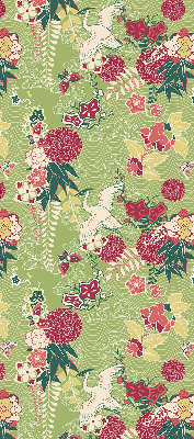 Store enrouleur Héron et plantes