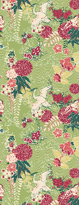 Store enrouleur Héron et plantes