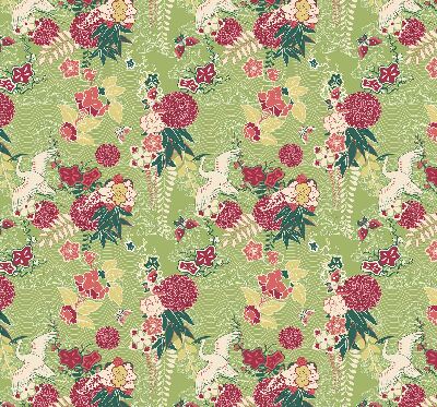 Store enrouleur Héron et plantes