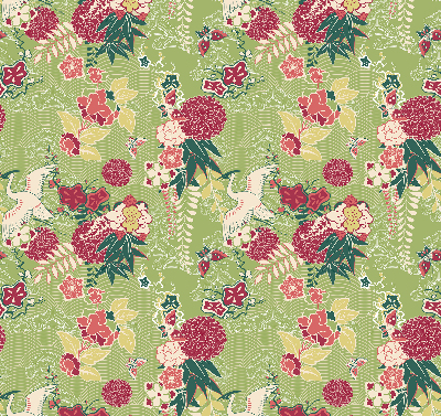 Store enrouleur Héron et plantes