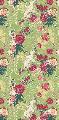 Store enrouleur Héron et plantes