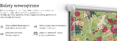 Store enrouleur Héron et plantes