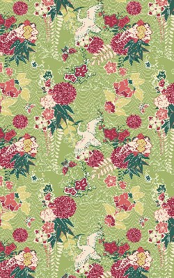 Store enrouleur Héron et plantes