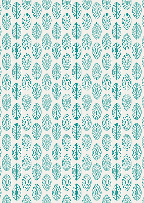 Store enrouleur Feuilles bleues