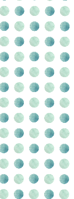 Store intérieur Points turquoise sur fond blanc