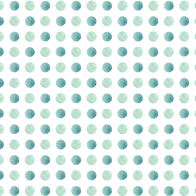 Store intérieur Points turquoise sur fond blanc