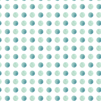 Store intérieur Points turquoise sur fond blanc