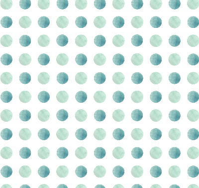 Store intérieur Points turquoise sur fond blanc