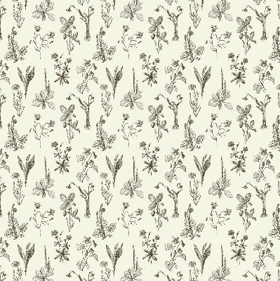 Store enrouleur Fleurs dessinées