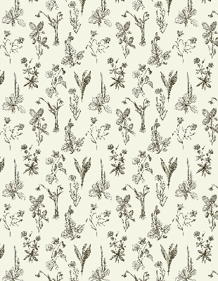 Store enrouleur Fleurs dessinées